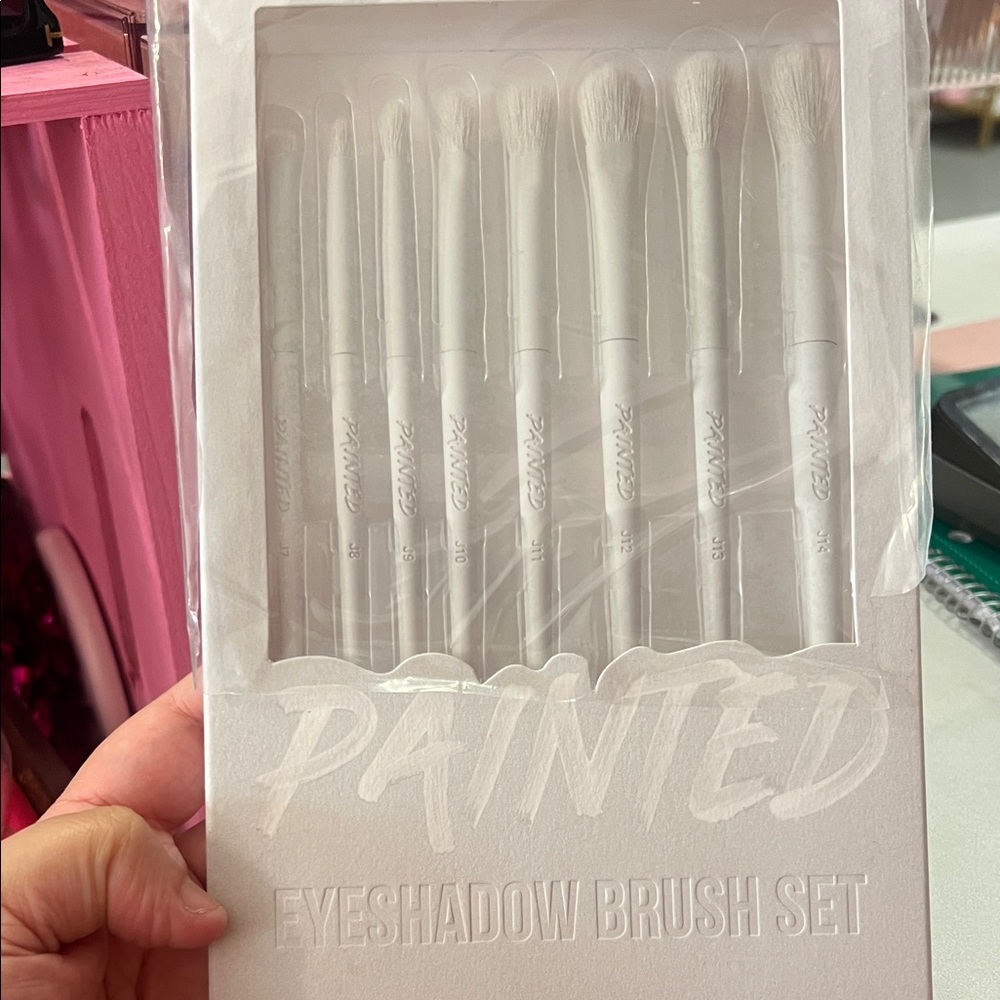 White Eyeshadow Brush Set - 8-Piece